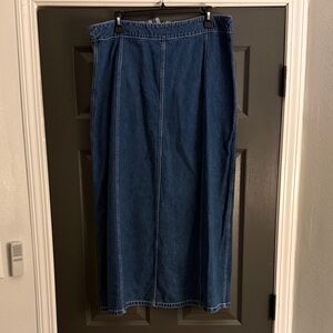 Norton Studio Dark Denim Skirt